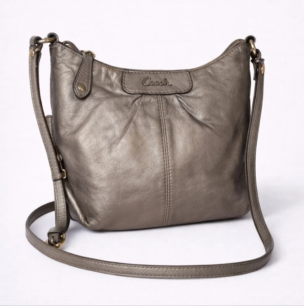 COACH Metallic Bronze Crossbody Bag